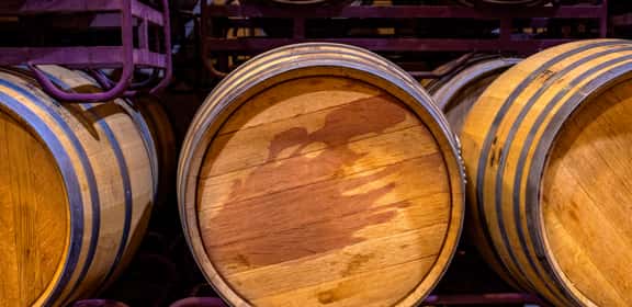 Botte di legno dove far affinare il vino