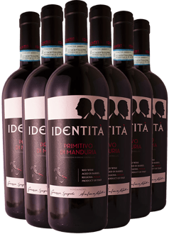 Cantina SG Vini Box Identità Primitivo di Manduria DOC + 2 Biglietti Visita in Cantina