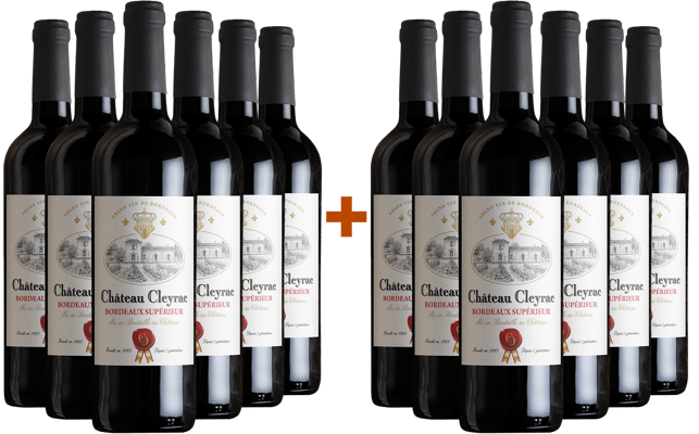 6+6 Château Cleyrac Bordeaux Supérieur AOP