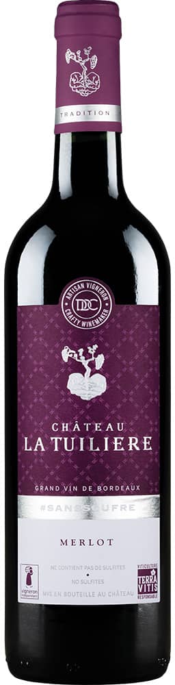 2022 Château La Tuilière #SansSoufre Bordeaux AOP