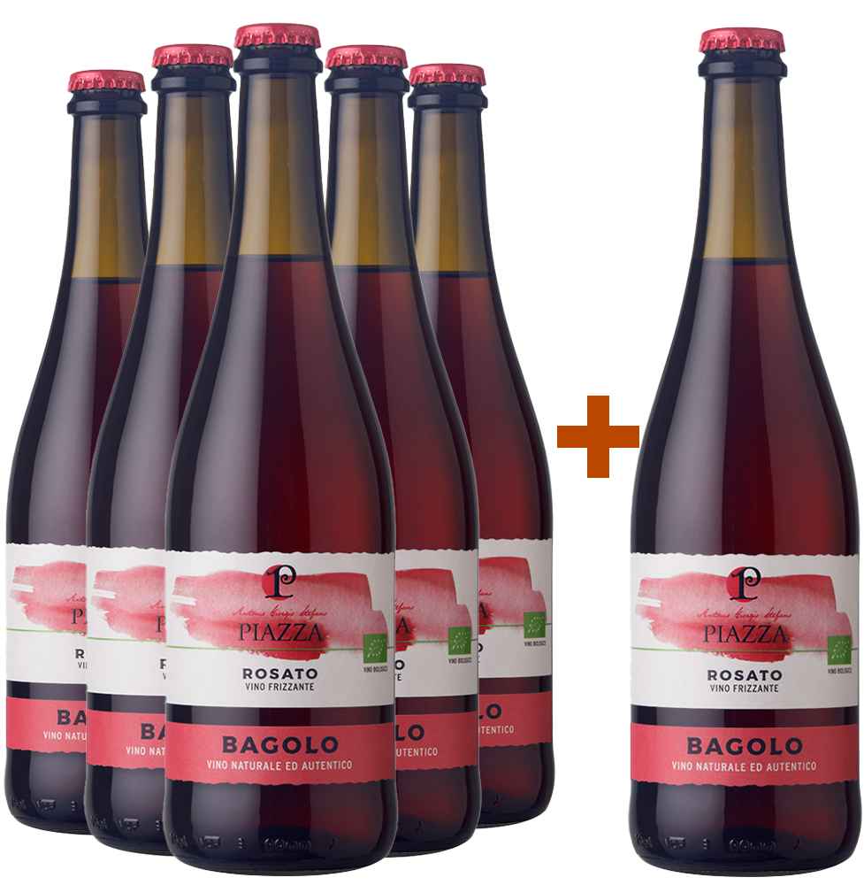 5+1 Rosato frizzante Veneto IGP col fondo BIO 5+1 Rosato frizzante Veneto IGP col fondo BIO
