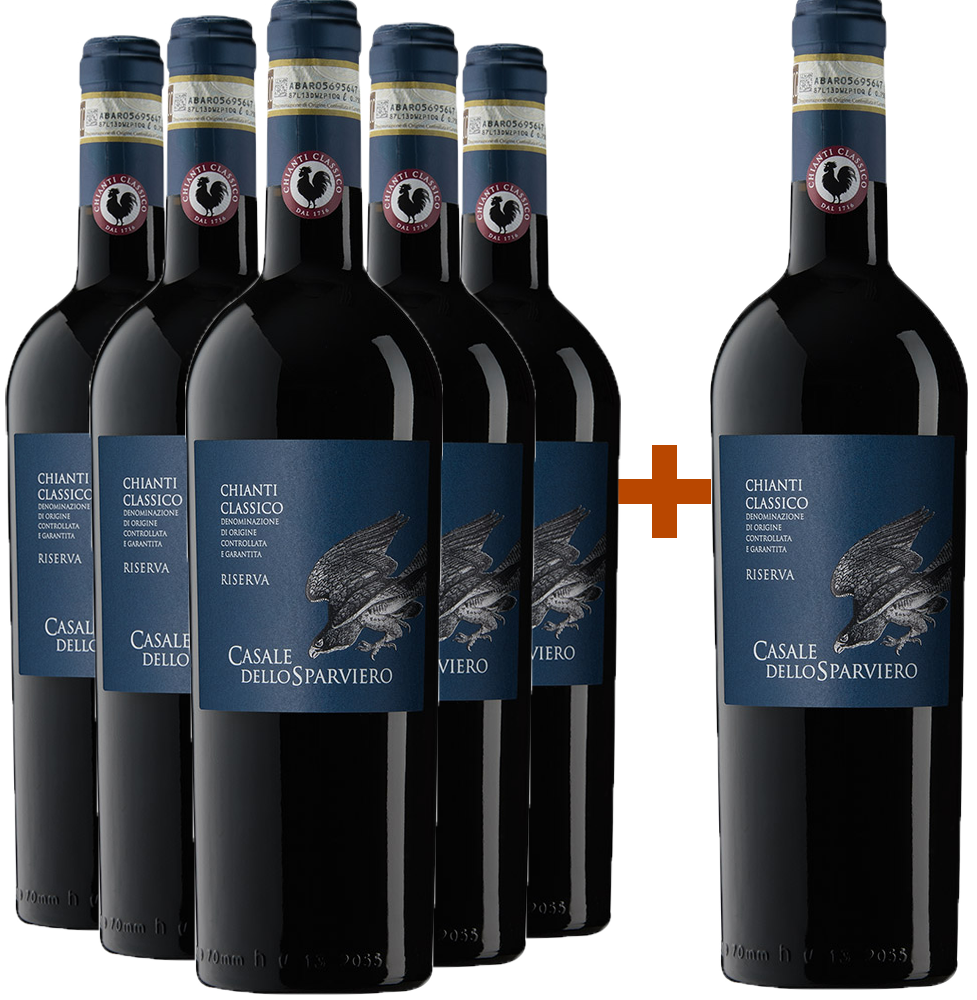 5+1 Casale dello Sparviero Chianti Classico Riserva DOCG BIO 5+1 Casale dello Sparviero Chianti Classico Riserva DOCG BIO