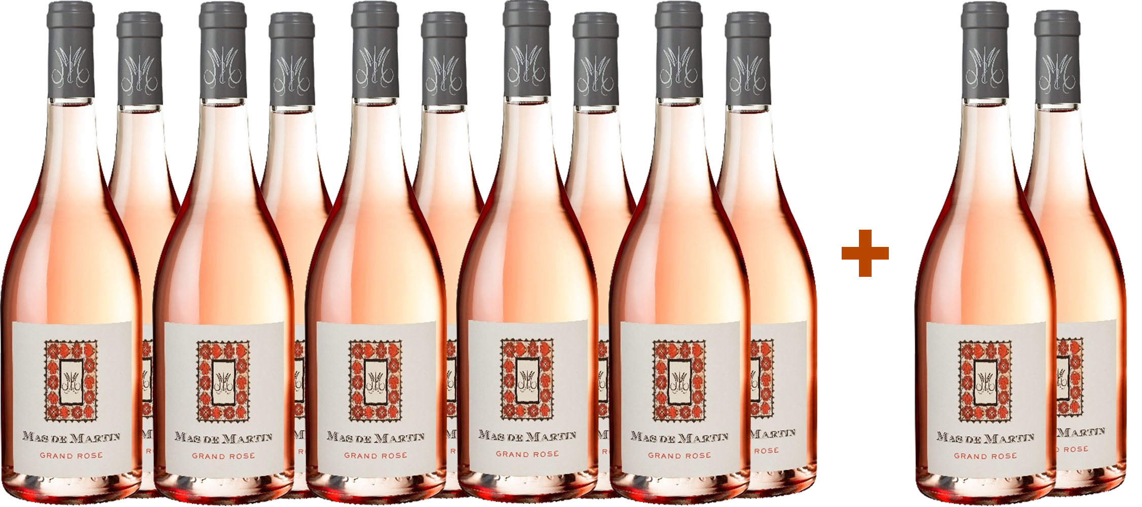 10+2 Paket Cuvée Grand Rosé AOP Languedoc