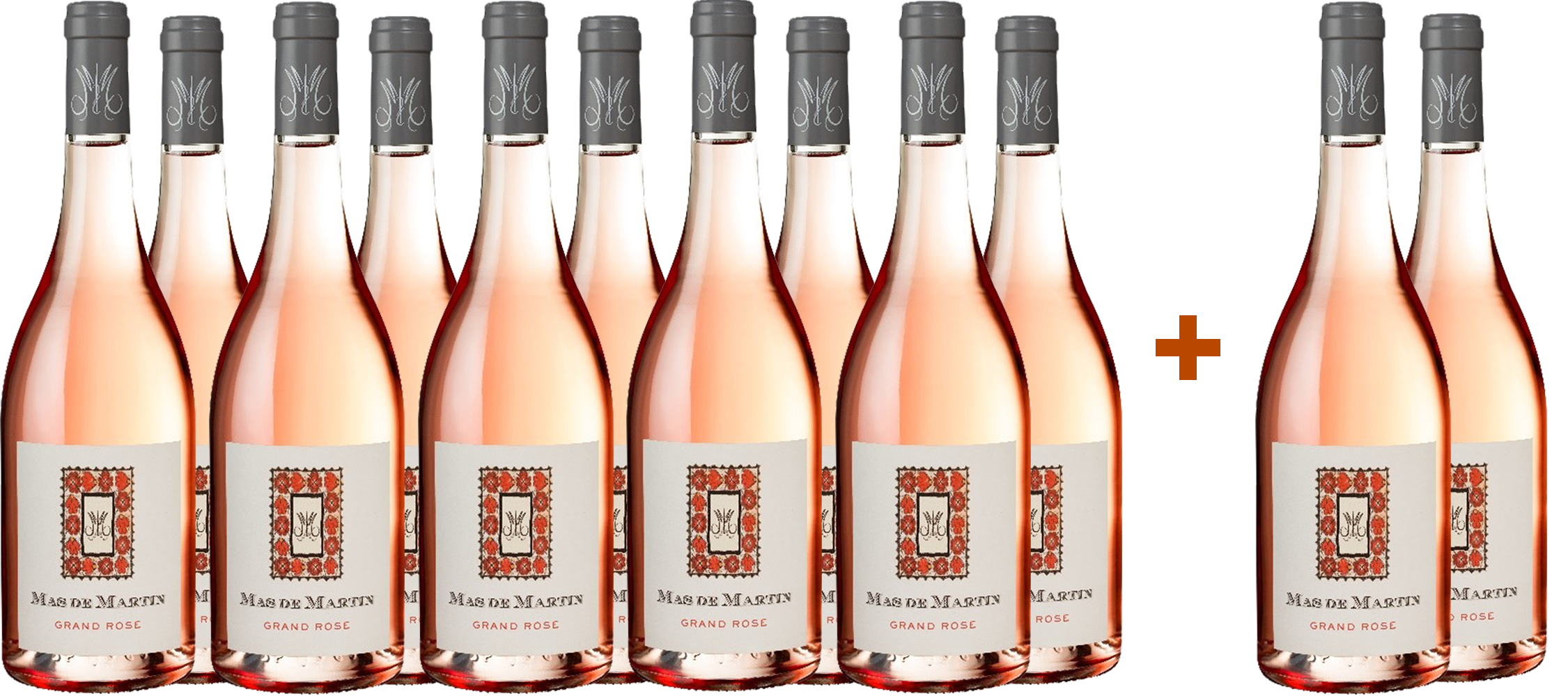 10+2 Paket Cuvée Grand Rosé AOP Languedoc 10+2 Paket Cuvée Grand Rosé AOP Languedoc