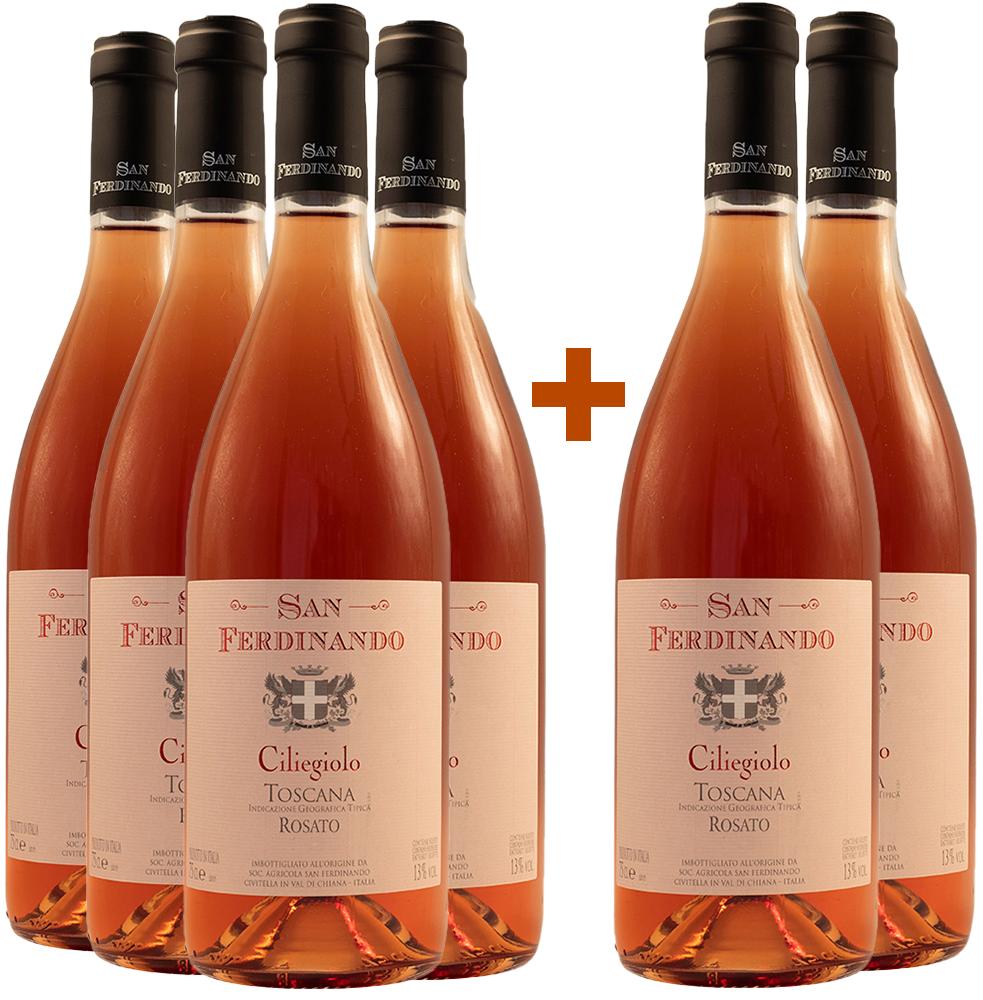 4+2 Paket San Ferdinando Rosè Ciliegiolo Toscana IGP
