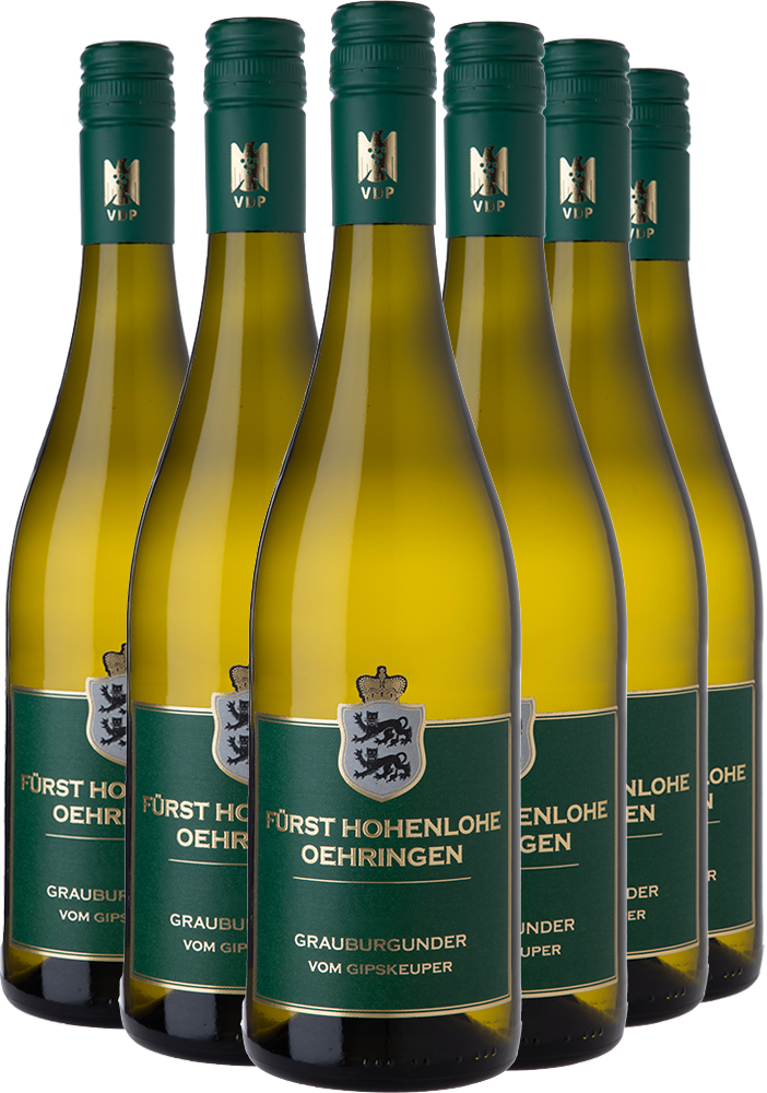 Weingut Fürst Hohenlohe Oehringen Grauburgunder vom Gipskeuper-Paket BIO
