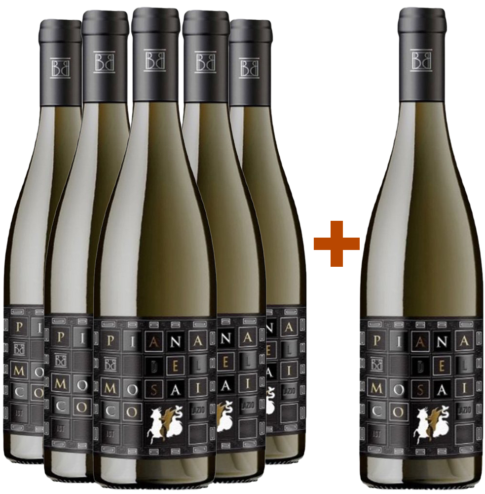 5+1 Piana del Mosaico Bianco Lazio IGP BIO 5+1 Piana del Mosaico Bianco Lazio IGP BIO