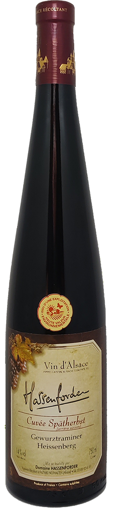 2022 Gewurztraminer Heissenberg Cuvée Spätherbst Alsace AOP