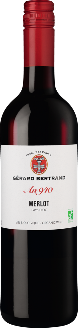 Gérard Bertrand 2024 Héritage ""An 940"" Merlot BIO