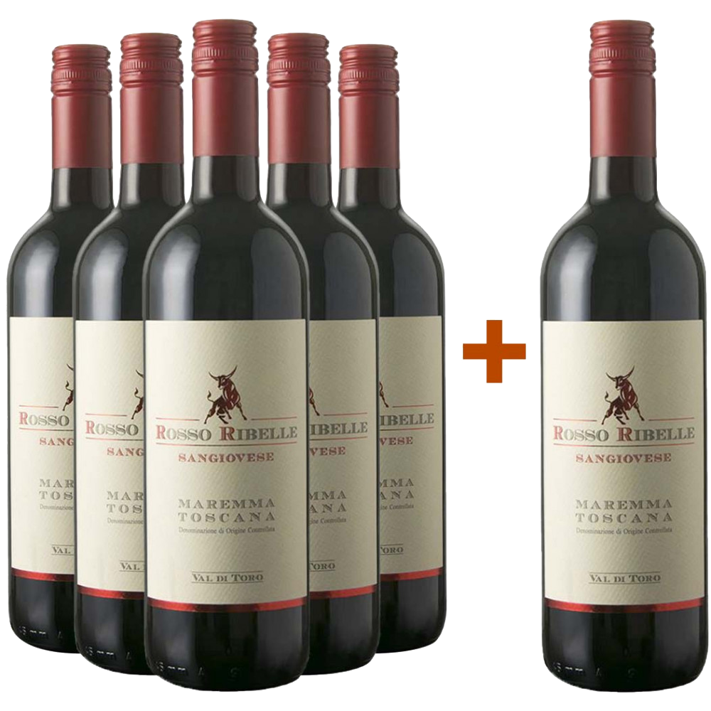 5+1 Rosso Ribelle Maremma Toscana Sangiovese DOC BIO