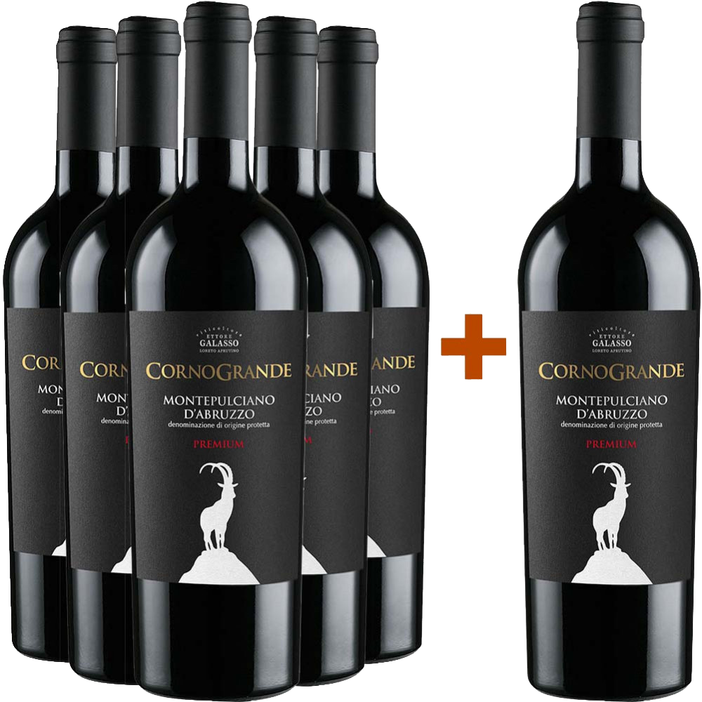 5+1 Corno Grande Montepulciano d’Abruzzo Premium DOC 5+1 Corno Grande Montepulciano d’Abruzzo Premium DOC