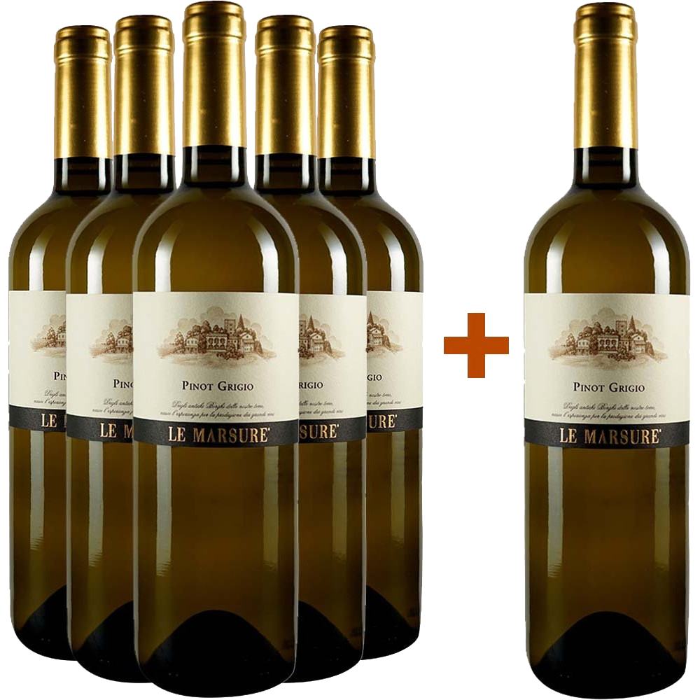 5+1 Pinot Grigio Le Marsure Friuli DOC 5+1 Pinot Grigio Le Marsure Friuli DOC