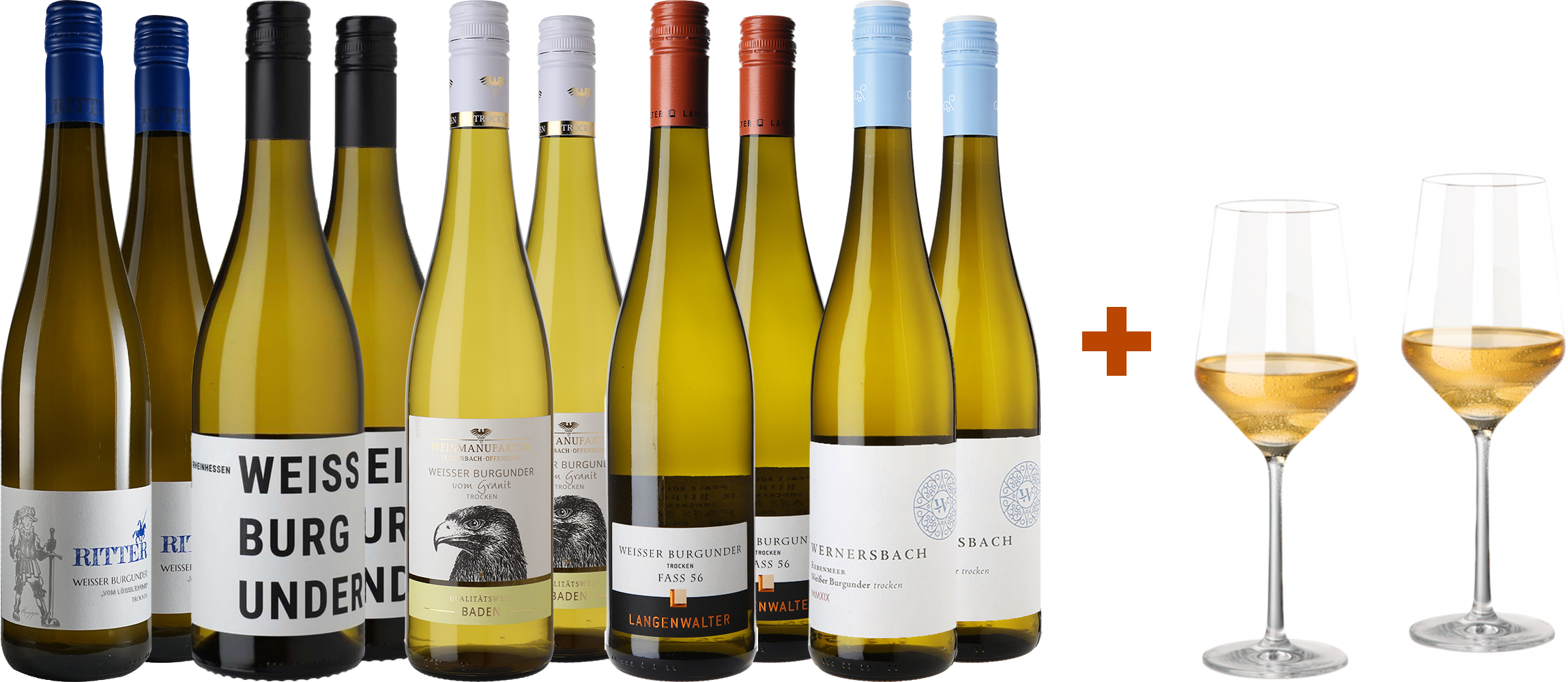 WirWinzer Select Weißburgunder-Paket mit 4 gratis Gläsern