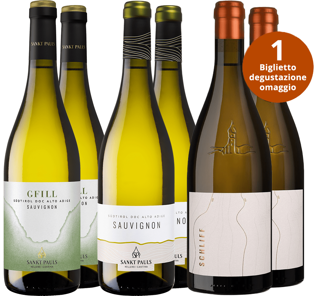 SANKT PAULS Kellerei – Cantina Degustazione Sauvignon + 1 Biglietto Visita in Cantina SANKT PAULS Kellerei – Cantina Degustazione Sauvignon + 1 Biglietto Visita in Cantina