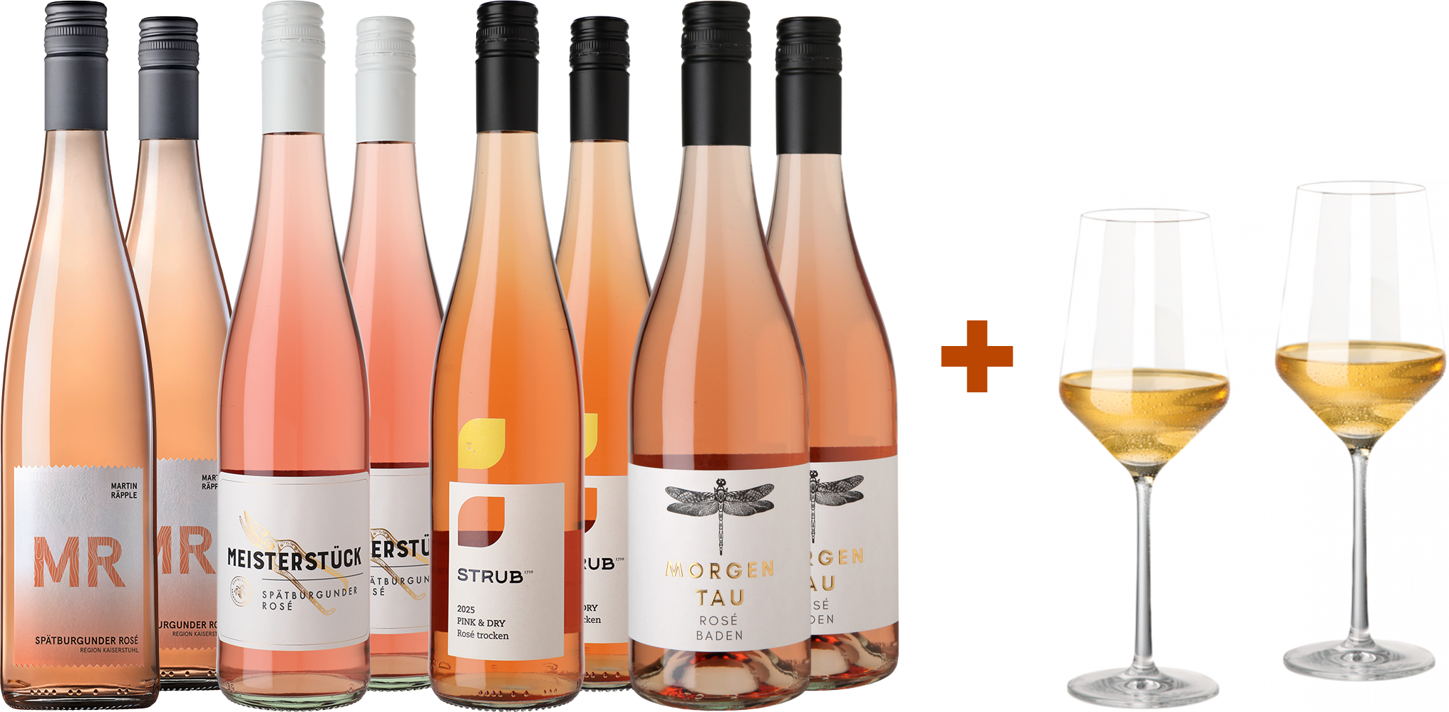 WirWinzer Select Rosé-Paket mit 4 gratis Gläsern