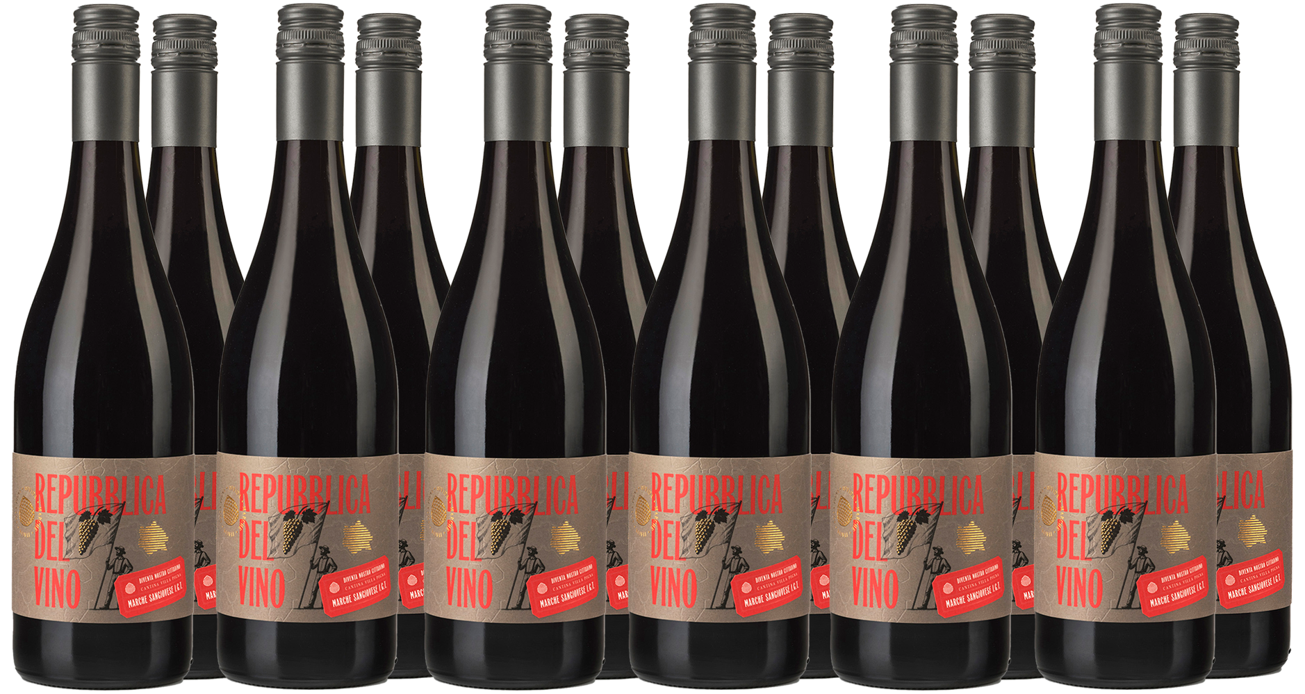 9+3 Repubblica del Vino Marche Sangiovese IGP Paket 9+3 Repubblica del Vino Marche Sangiovese IGP Paket