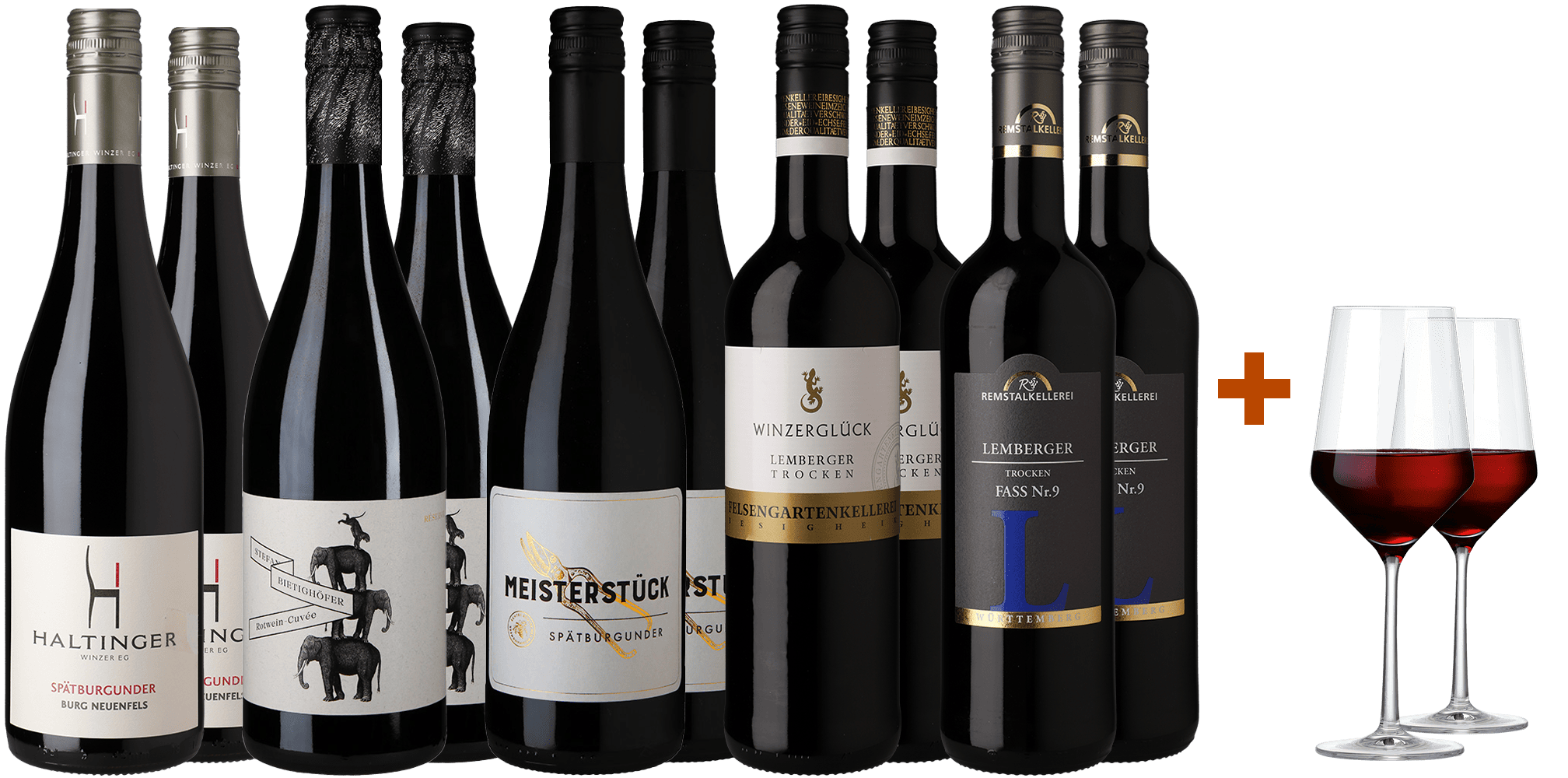 WirWinzer Select Rotwein-Paket mit Gläsern