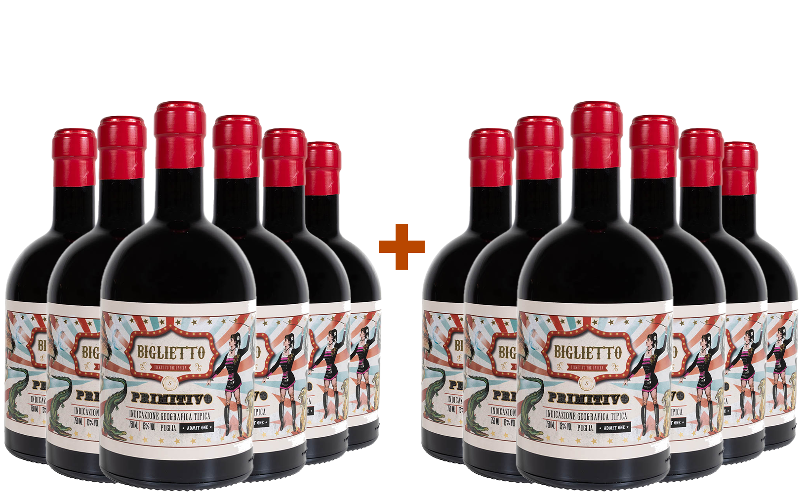 6+6 Box Promozionale Primitivo Puglia IGP 6+6 Box Promozionale Primitivo Puglia IGP