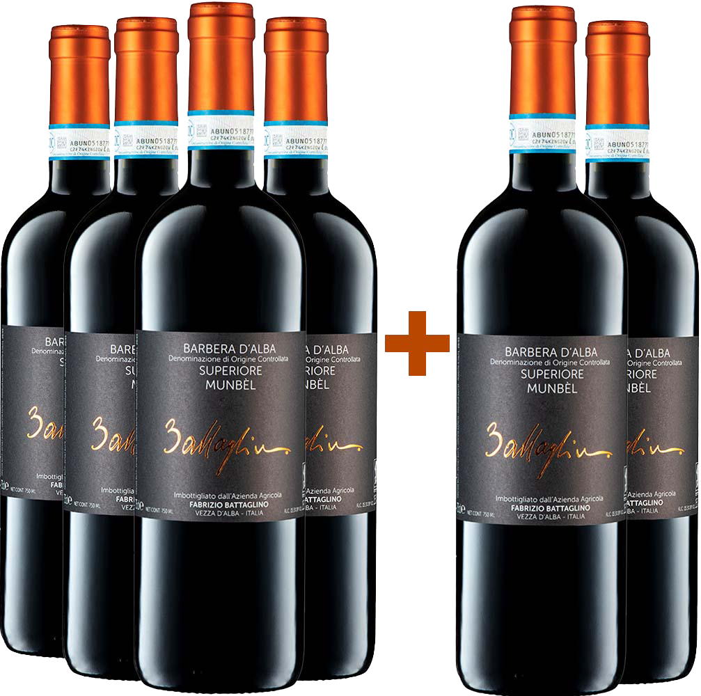 4+2 Munbèl Barbera d'Alba Superiore DOC  4+2 Munbèl Barbera d'Alba Superiore DOC