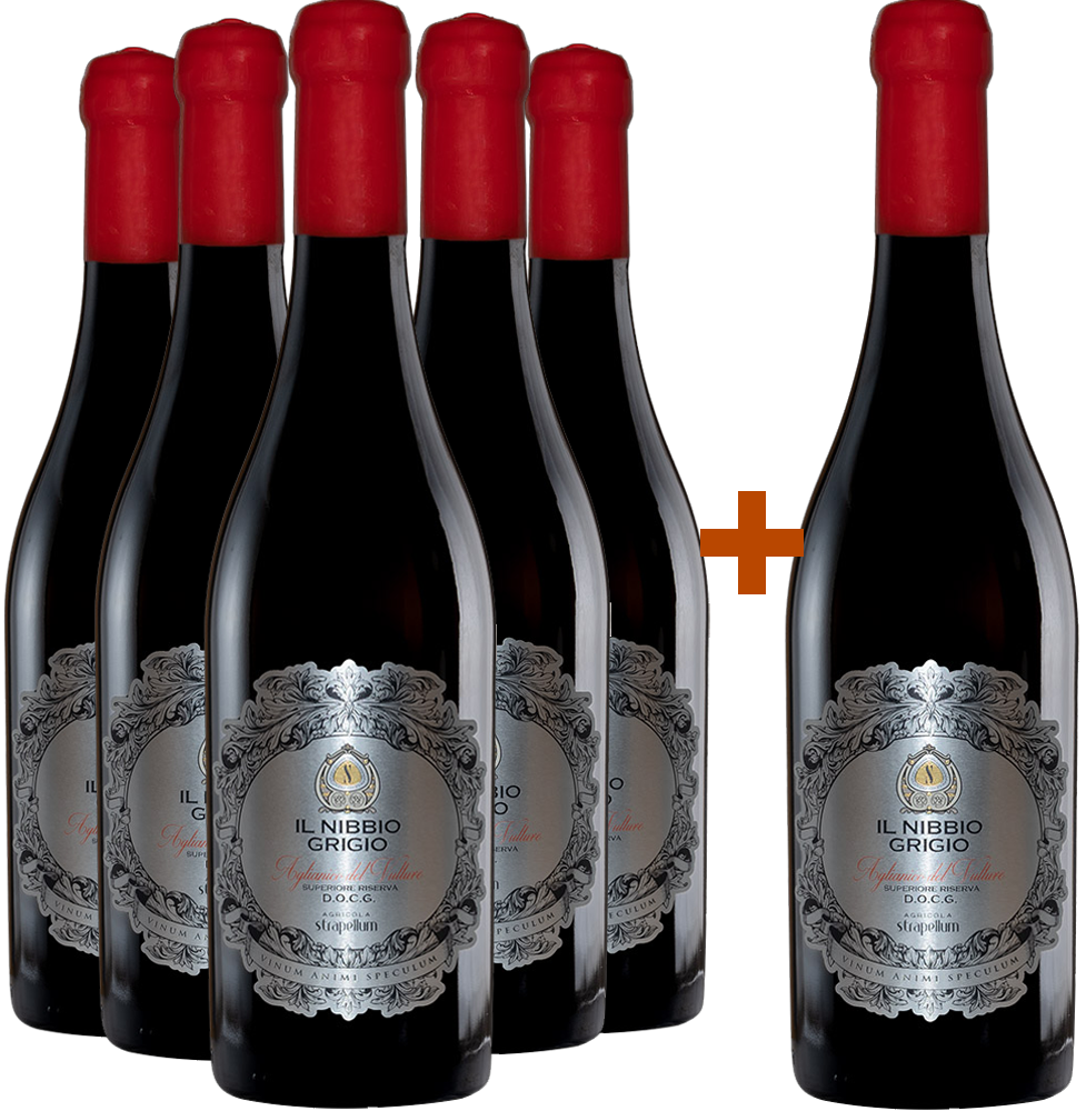 5+1 Il Nibbio Grigio Riserva Aglianico del Vulture Superiore DOCG 5+1 Il Nibbio Grigio Riserva Aglianico del Vulture Superiore DOCG
